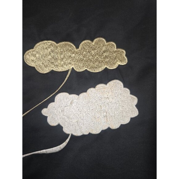 Stine Goya Embroidered Bomber Jacket Womens L Satin Full Zip Brown Black - Picture 5 of 12